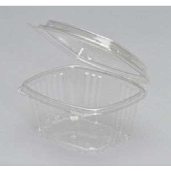 Genpak - Hinged Genpak 5.38"x4.5"x3" Clear Hinged Deli High Dome Container, PK200 AD16F